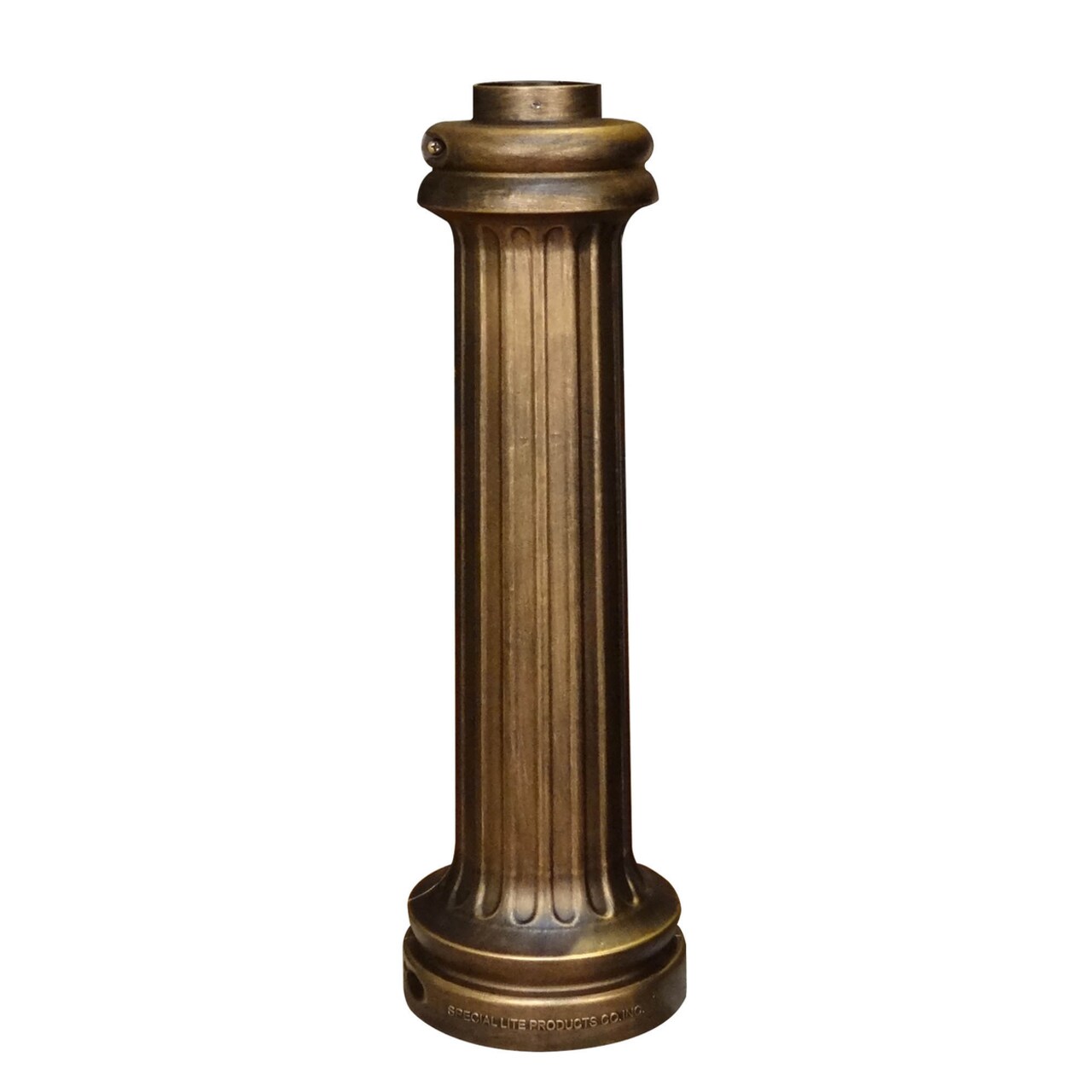 Special Lite Products Outdoor Decorative WRB1-BRZ Wrap Around Base for 3" Cast Aluminum Pole - Hand Rubbed Bronze